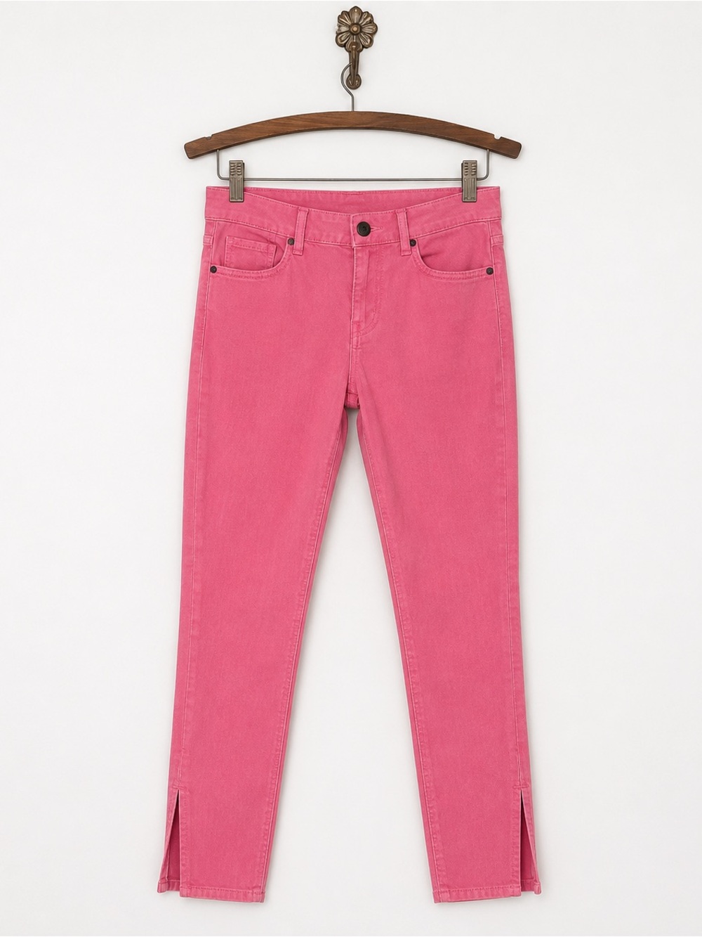 J. Crew pink stretch toothpick ankle denim jeans 27